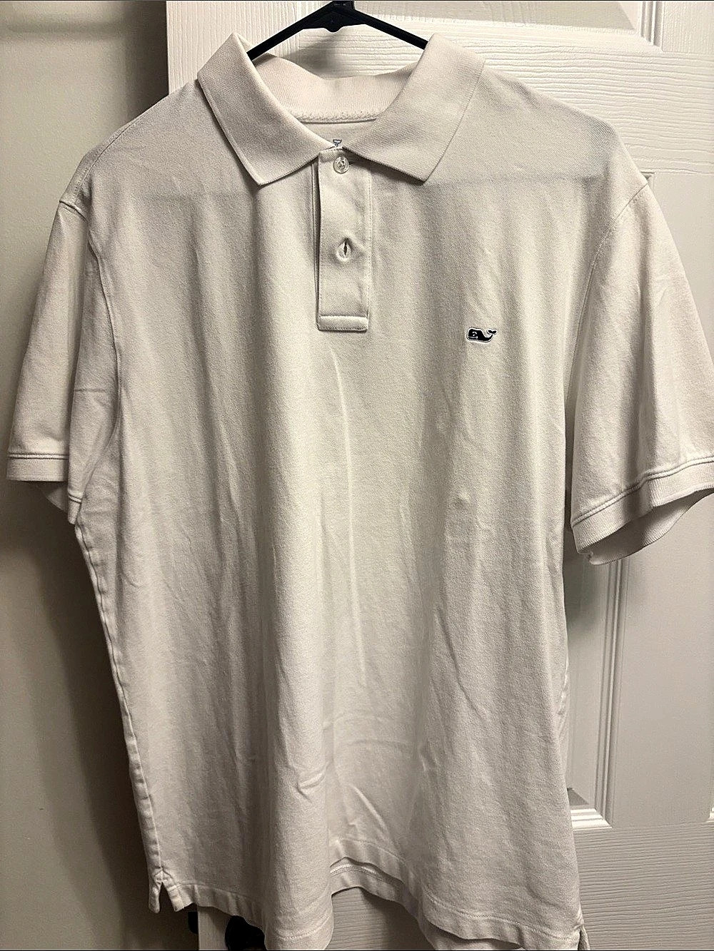 vineyard vines Edgartown Pique Polo Men's White Polo Shirt Large